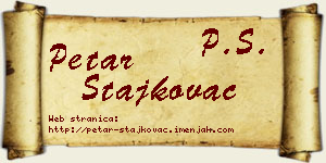 Petar Stajkovac vizit kartica